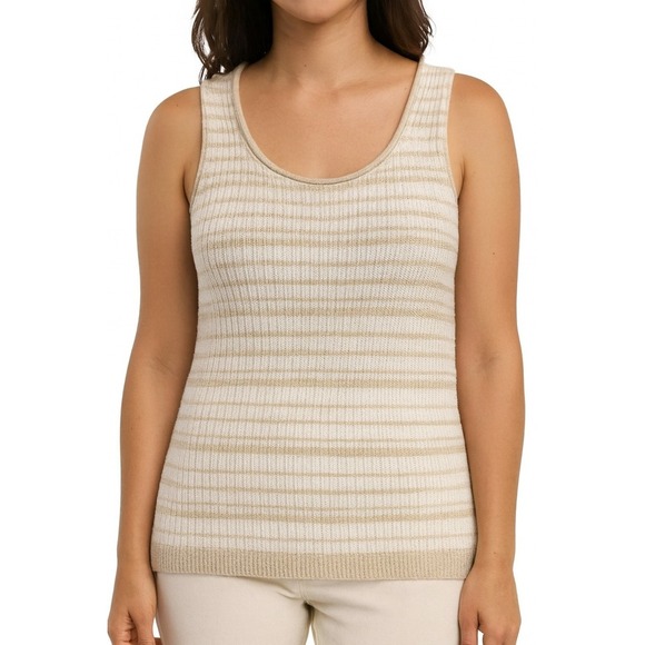 Marled Womens Multicolor Striped Sleeveless Knit Tank Top Size Medium - Picture 1 of 7